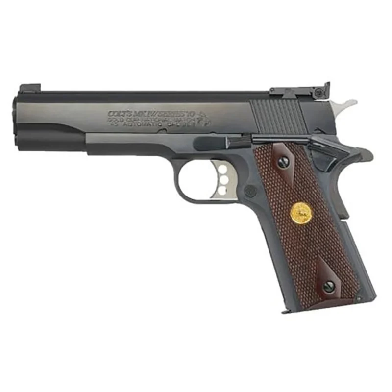 Gold Cup National Match 45 ACP 5" BBL (1)8RD Mag Blued/Wood